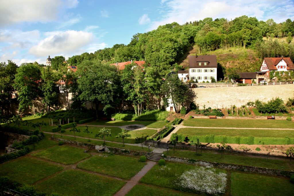 Blick vom Bildungshaus in Konventgarten © Bildungshaus Kloster Schöntal